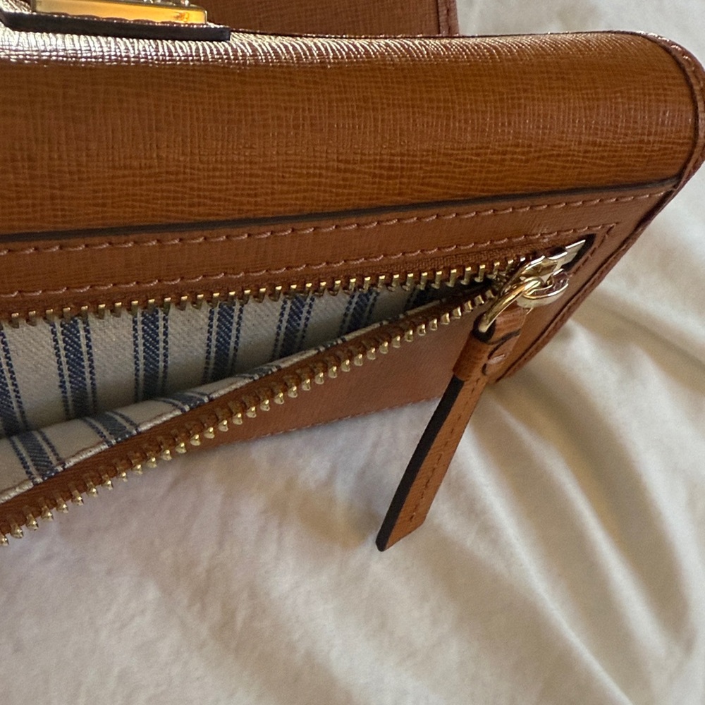 Dooney & Bourke Brown Leather Wallet - Picture 4 of 5